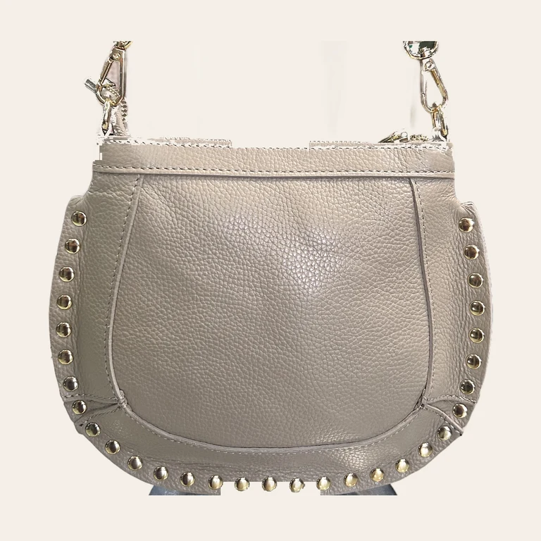 Bolso Bandolera Piel Taupe